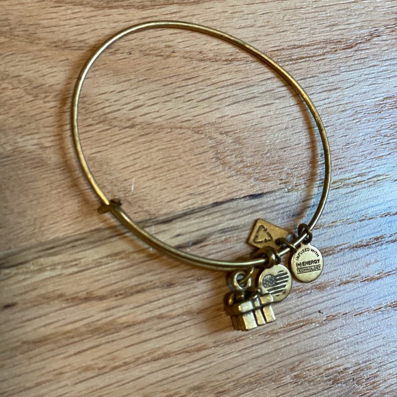 Alex and Ani. Gift Box Bracelet in Bronzed Gold - Picture 4 of 5